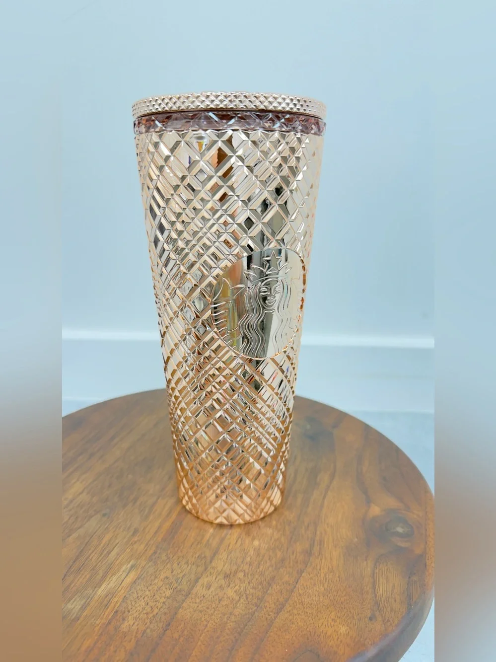 Starbucks Rose Gold Textured Tumbler‎
